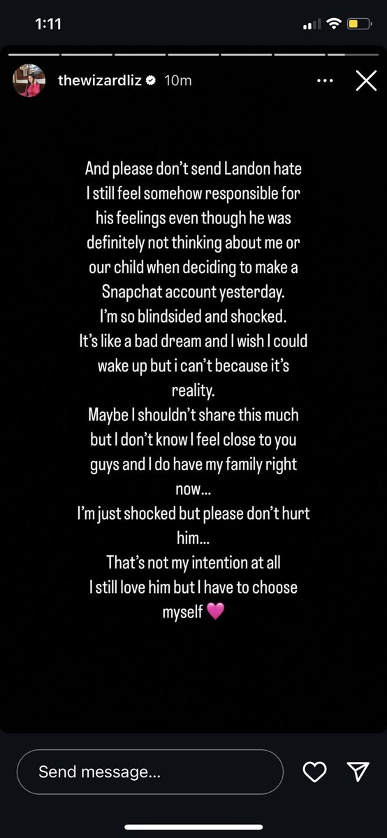 NO BUT WIZARD LIZ GOT CHEATED ON AND THAT TOO WHILE SHE IS CARRYING HIS FOUR MONTHS CHILD! 

YOU KNOW WHAT? FUK ALL MEN.