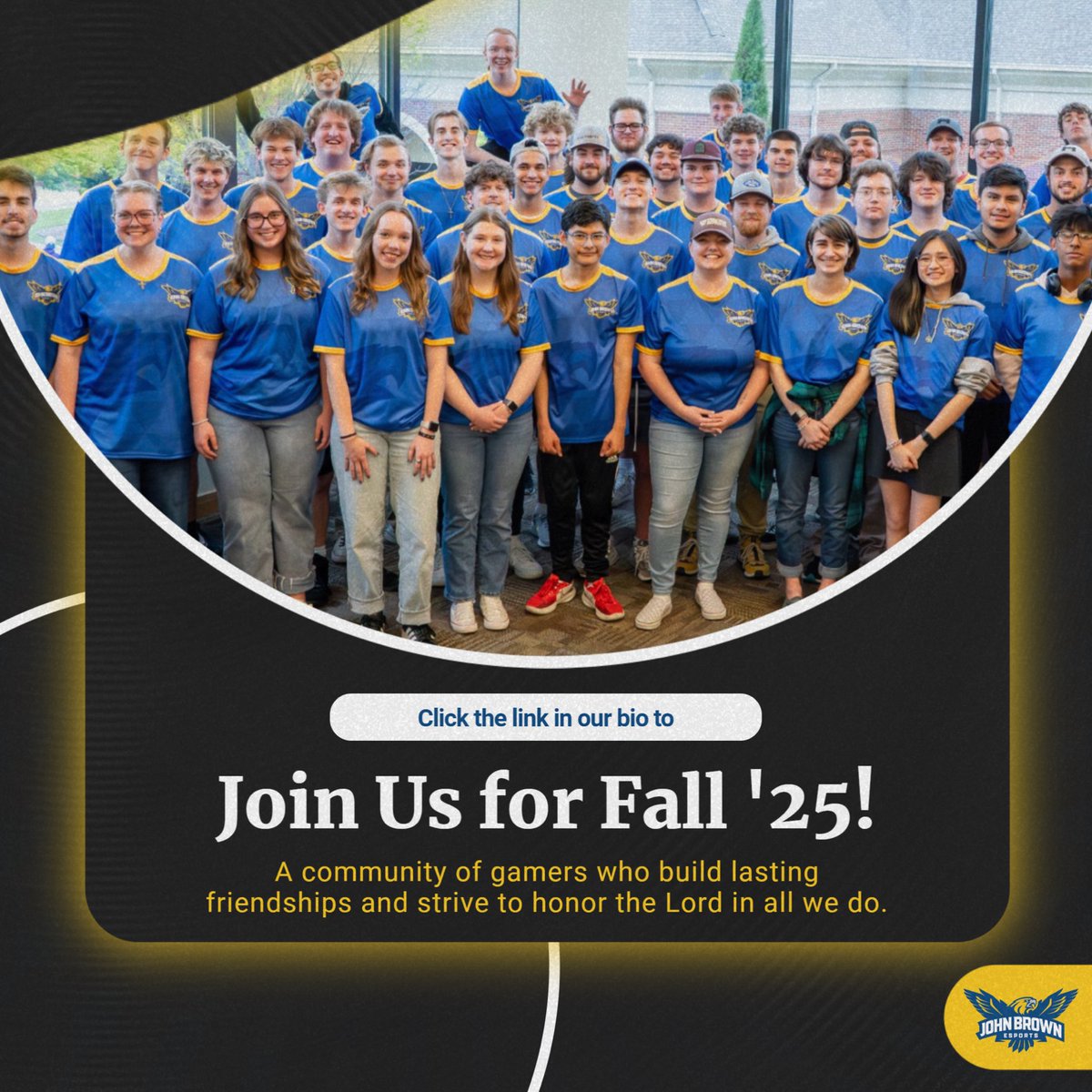 We play Valorant, Overwatch, Smash Bros, Rocket League, iRacing, Fortnite, Chess, Marvel Rivals, Mario Kart, &amp; more! Additionally, we always have positions open for casters, graphic designers, and streamers. Click the link in our bio to fill out a form and join us in the fall :)