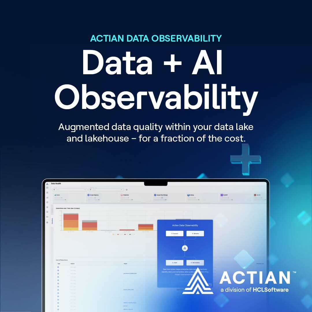 If you can’t trust your #DataQuality, then your decisions are a gamble. Get real-time, end-to-end visibility with Actian Data Observability. 

Discover how to gain #DataObservability for complex data architectures in 4 easy steps. bit.ly/4mh3VGV

#TrustedData