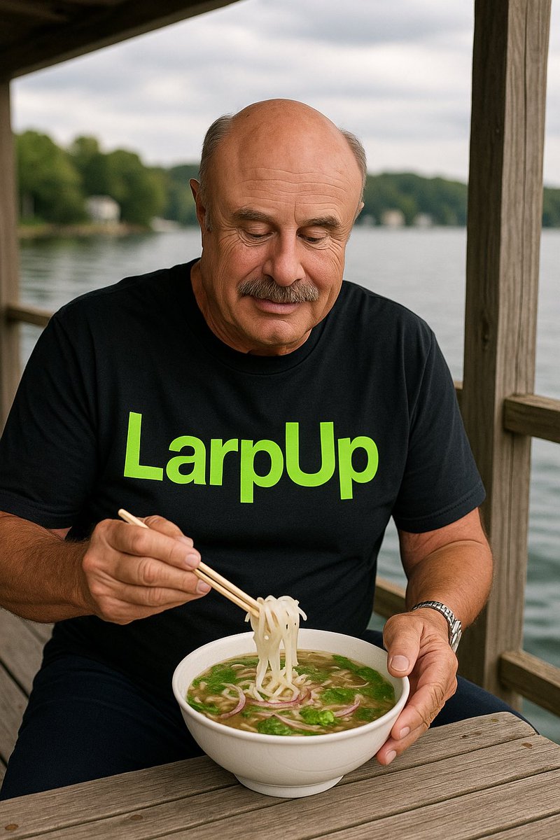 LarpUpOnSol's tweet photo. @digitalartchick Wow! That’s insane. Dr Phil was just at our boathouse party eating pho. What are the odds?!?!?! https://t.co/TzGwpwGXxL