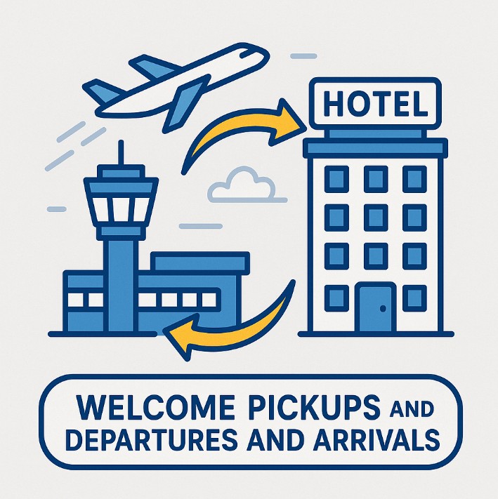 Airport Transfers
Booking your airport transfer is important to ensuring a smooth and stress-free trip. That’s why Departures &amp; Arrivals has partnered with “Welcome Pickups” to offer you the best Airport transfer .
Book by following our link:
book-online-transfers.com/en/departures-…