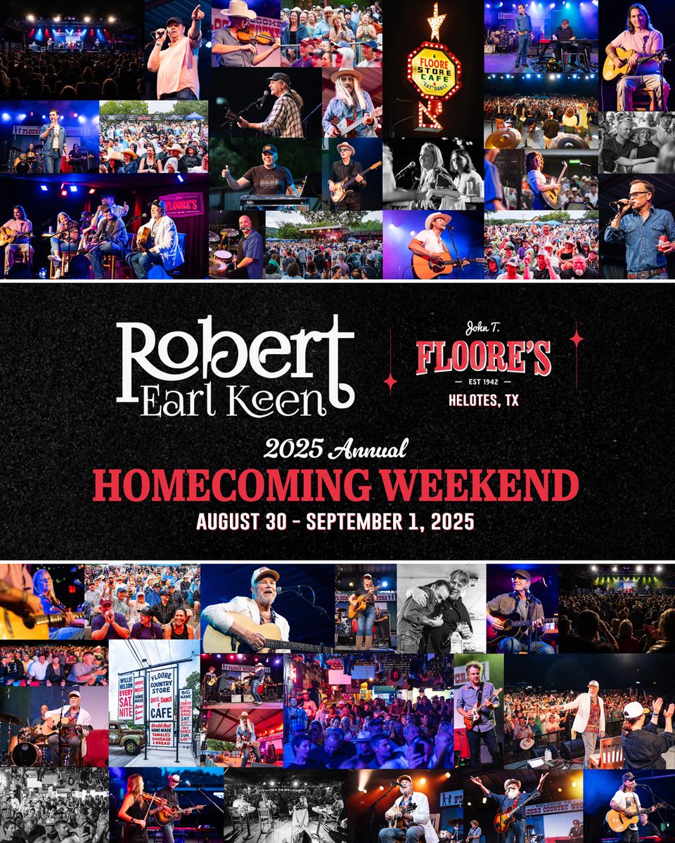 American Aquarium (@usaquarium) on Twitter photo Beyond stoked to announce that we will be teaming up with our friend/hero/legend <a href="/robertearlkeen/">Robert Earl Keen</a> this Labor Day Weekend for his annual Homecoming Weekend at the historic <a href="/Floores/">John T. Floore's</a> in Helotes,TX. Tickets go on sale this Friday at noon CST. See y’all there!!!
📸:<a href="/emmadelevante_/">Emma Delevante</a> Beyond stoked to announce that we will be teaming up with our friend/hero/legend <a href="/robertearlkeen/">Robert Earl Keen</a> this Labor Day Weekend for his annual Homecoming Weekend at the historic <a href="/Floores/">John T. Floore's</a> in Helotes,TX. Tickets go on sale this Friday at noon CST. See y’all there!!!
📸:<a href="/emmadelevante_/">Emma Delevante</a>