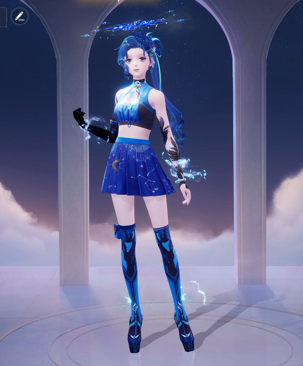 SakaeVT's tweet photo. 💙 ⊹ ࣪ ˖ CyBer SisTers ⊹ ࣪ ˖🩷
(Cyberpunk pieces please, I beg)
#InfinityNikki #BubbleSeason