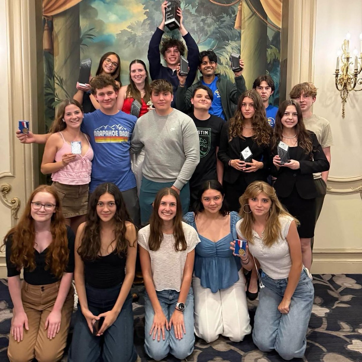 SMEastLancers's tweet image. Congrats to Sophie Leonard/Lucy Pace on their National Championship in Policy Debate at the NCFL Grand National Championships! And to other SME competitors who had many top finishes! A special congrats to Mr. Witt for leading this team to a School of Excellence award in debate!