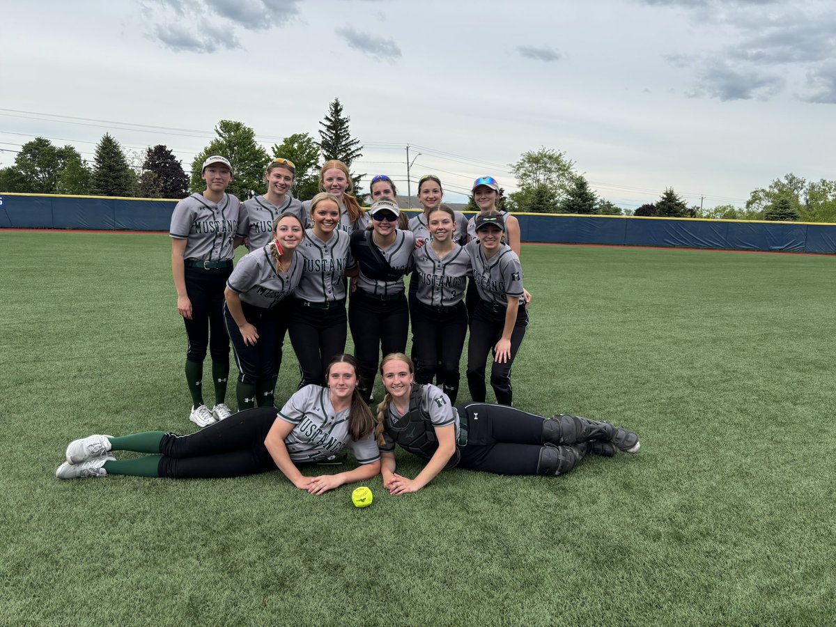 The Lady Mustangs got the huge come from behind semis victory over UND 4-2. They scored all 4 runs in the 6th fueled by a lead off triple by C Sears. Z Polkowski, C Kuttruff, M Novitsky &amp; M Kolm all had hits. Kendall LaManche got the win-6 k’s 🥎🐎💚<a href="/PatSpadafore/">Pat Spadafore</a> <a href="/blackwell_phil/">Phil Blackwell</a>