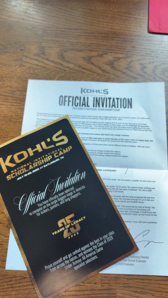 Gradyrough's tweet photo. Thankful to be invited to kohls national scholarship camp @Coach_Casper @KohlsSnapping https://t.co/ooxysdMKna