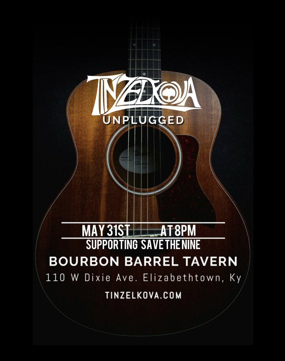 This Saturday we’ll be unplugged at @bourbonbarreltavern ! We’ll be with @savetheninemusic and you can catch the acoustic side of Tin Zelkova before we’re plugged back in @theviperroom in LA next week. Music starts at 8pm.

#unplugged #acoustic #live #performance #fyp