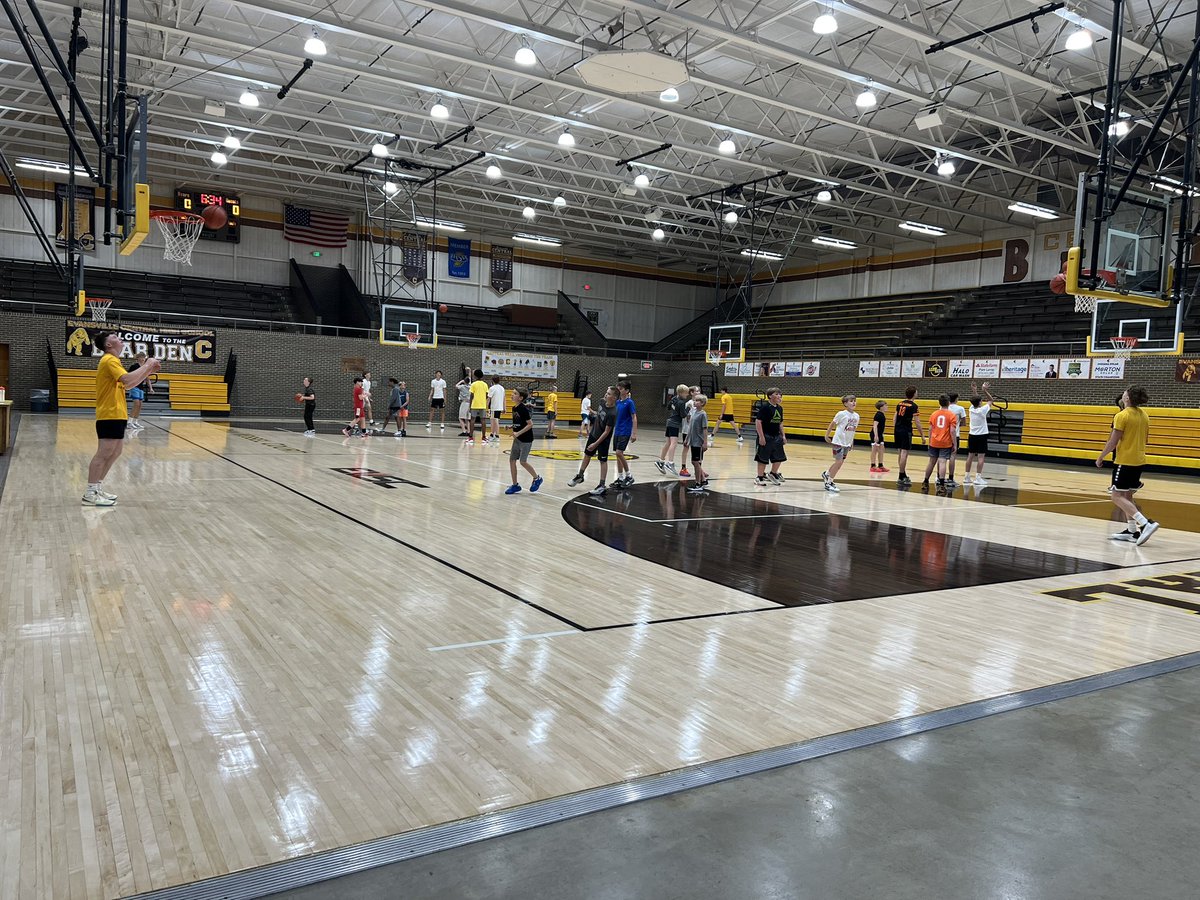Terrific Day 1 of Central Basketball Camp, with a record numbers of guys competing and getting better in both gyms! 
Also, still 16 used boys basketballs for sale until Friday.