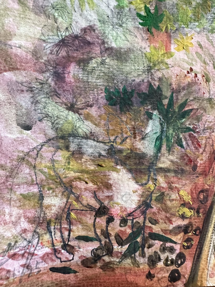 IrishArtistMic2's tweet photo. ‘The Fox in Rita’s Garden’ Watercolour (A3) Plein-Air Painting recently completed by Irish-Artist Michael during mid-May 2025. #pleinair 
https://t.co/fgFopM6HoO https://t.co/jJvx1HUbRa