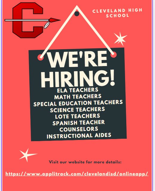 Cleveland High School (@chs_cisd) on Twitter photo 