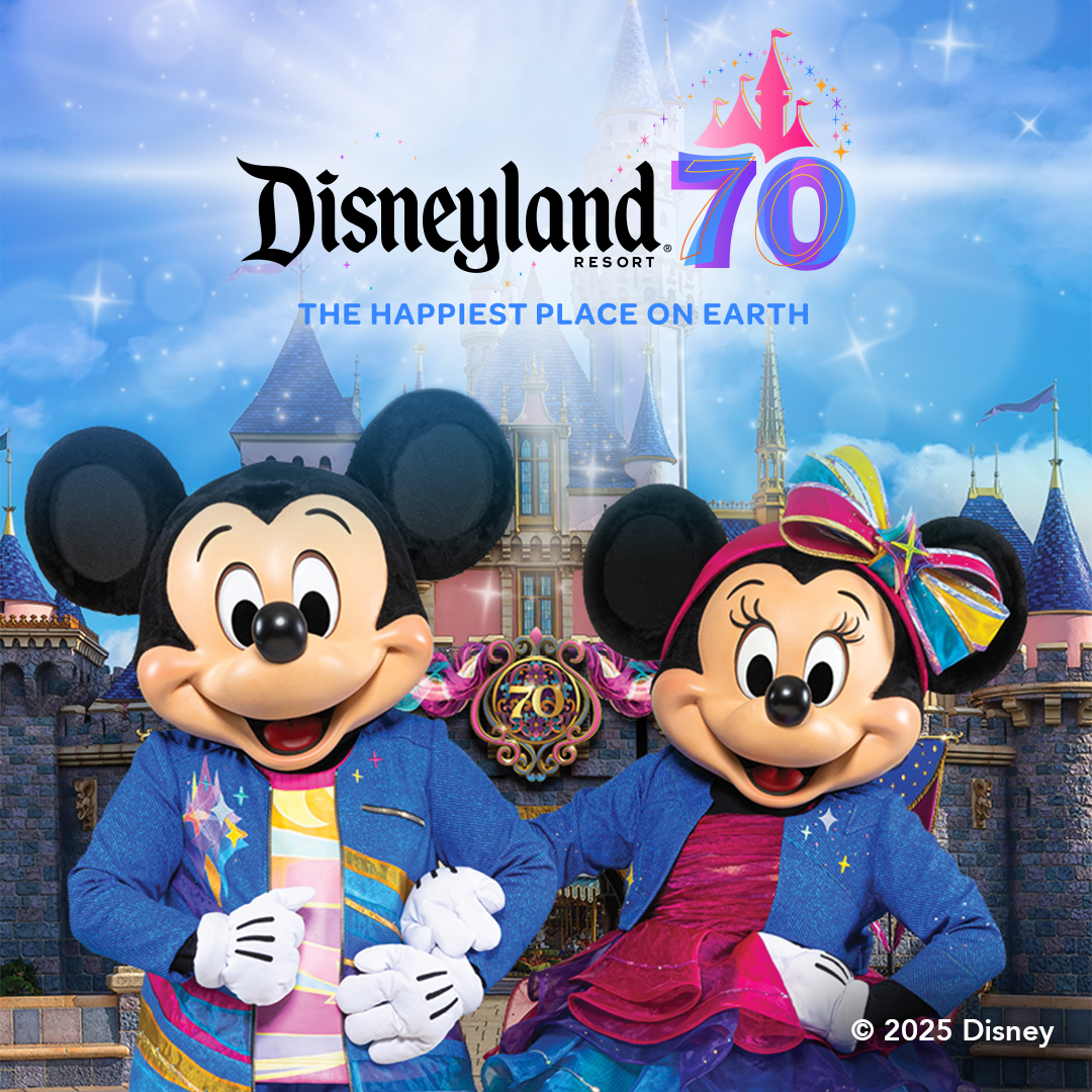 JAM'N 95.7 wants you to enter for a chance to win a visit to The Happiest Place On Earth, where you could experience the Disneyland® Resort 70th Celebration starting May 16, 2025! Come find your happy today.