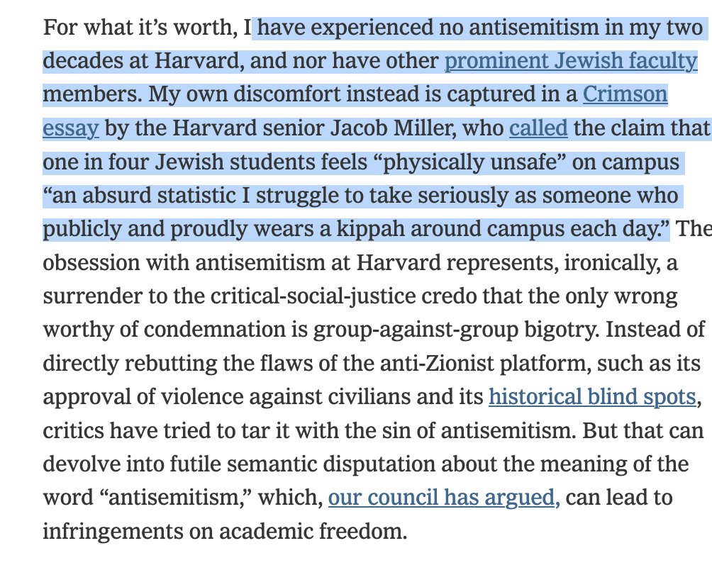 I never thought I would come to promote a passage by Stephen Pinker.