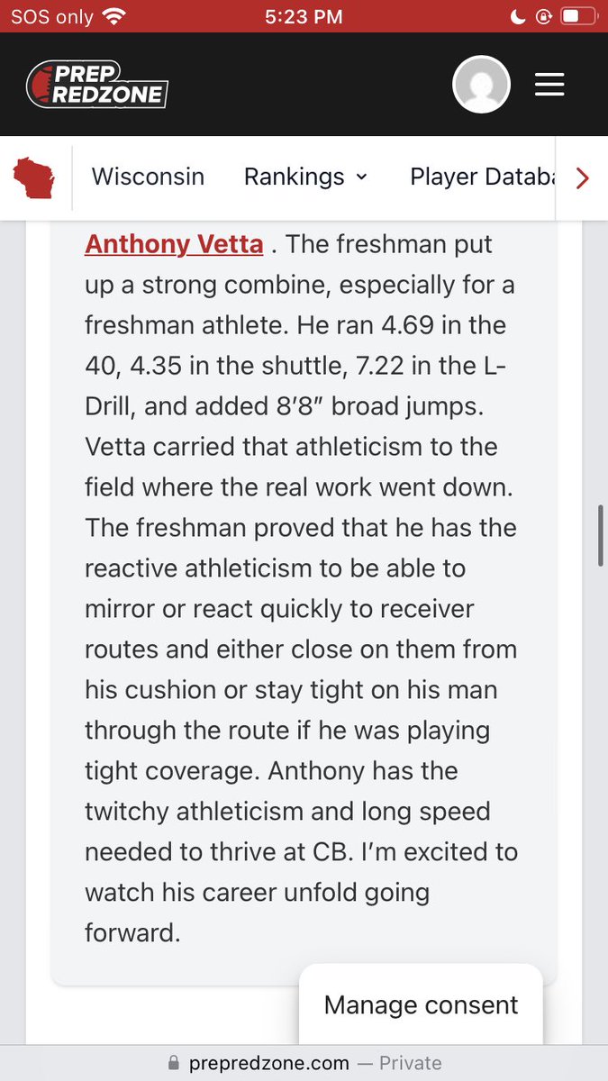 Thank you <a href="/MJ_NFLDraft/">Mark Johnson</a> for the write up from <a href="/PrepRedzoneWI/">Prep Redzone Wisconsin</a>! I appreciate you taking the time to write this! Going to keep working all summer! 
<a href="/CoachClark1793/">Bradley Clark</a> <a href="/CoachHarris28/">Matthew Harris</a> <a href="/OJW_Scouting/">PrepRedzone Oliver</a> <a href="/ArrowheadFB/">Arrowhead Football</a>