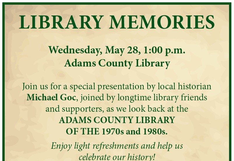 Adams County Library (@AdamsCtyLibrary) / Posts / X