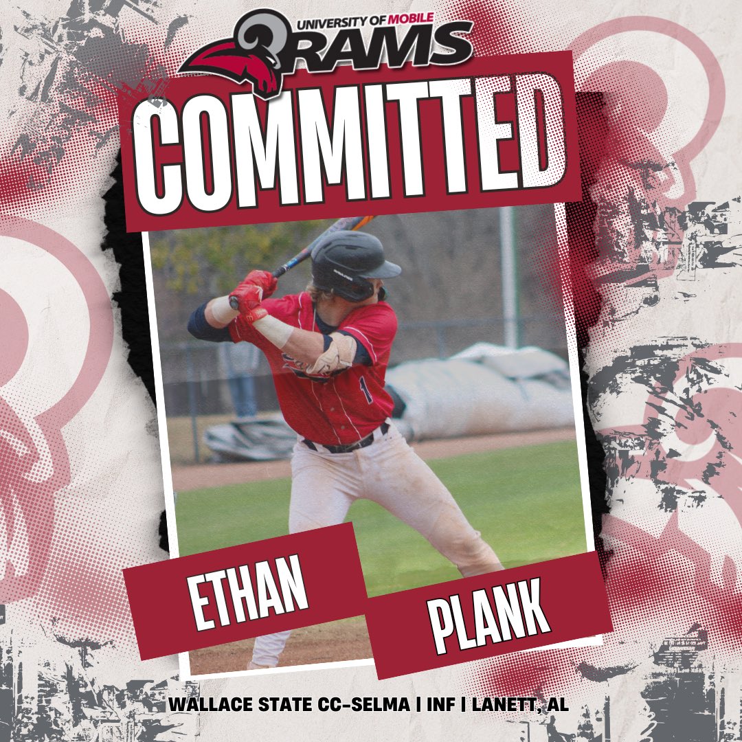 Ethan Plank (Baseball) (@plank_ethan) on Twitter photo After much prayer and heartfelt conversations with my family, I’m excited and grateful to announce that I will be continuing both my academic and athletic journey at the University of Mobile. All glory to God for this incredible opportunity. Go Rams! <a href="/UMobilebaseball/">University of Mobile Baseball</a> After much prayer and heartfelt conversations with my family, I’m excited and grateful to announce that I will be continuing both my academic and athletic journey at the University of Mobile. All glory to God for this incredible opportunity. Go Rams! <a href="/UMobilebaseball/">University of Mobile Baseball</a>