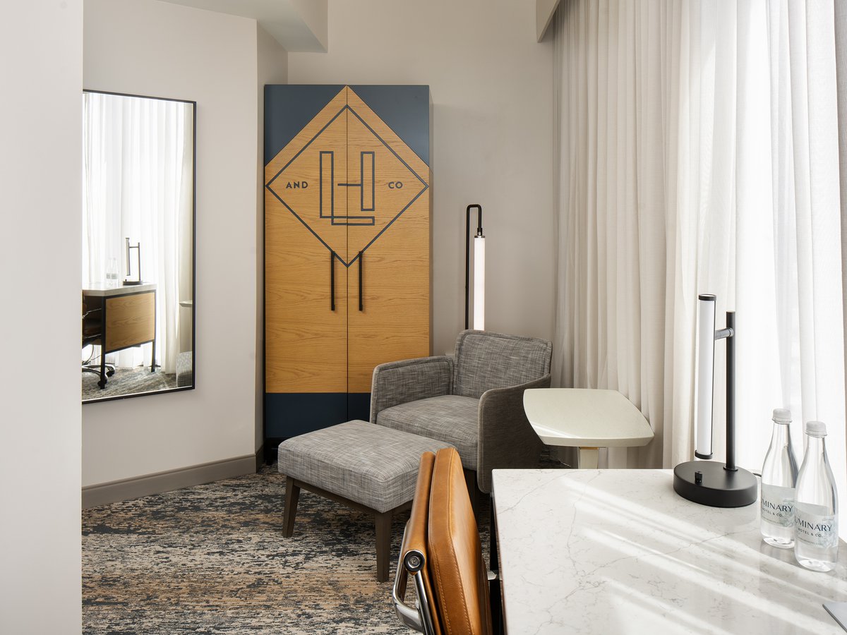 Settle into a space that inspires. With sleek design and warm hospitality, your stay at Luminary is anything but ordinary. 🛏️ Book your stay: vist.ly/3n5ehi9