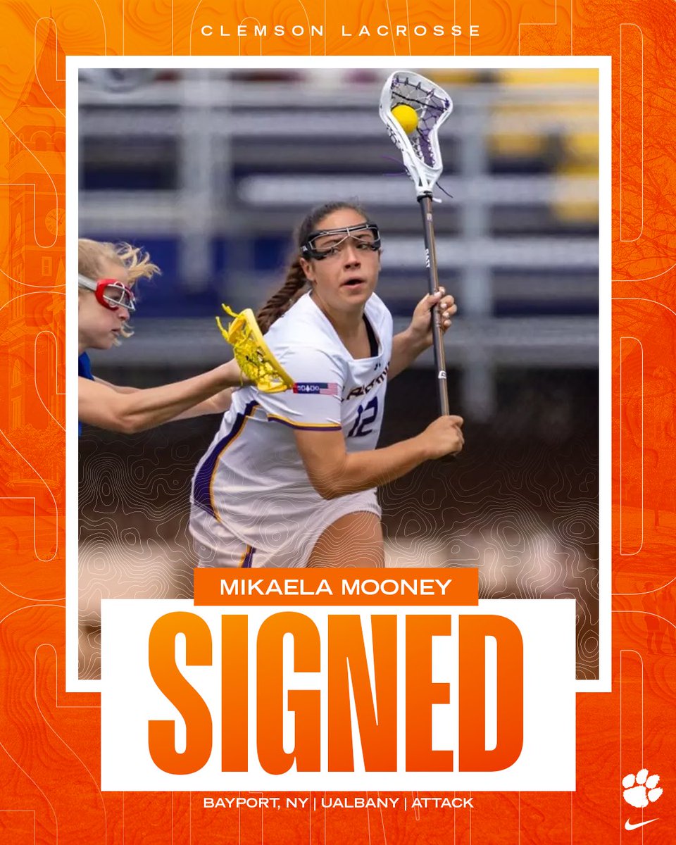 ClemsonWlax's tweet image. Adding Mikaela to our family!
We can’t wait to get the two time All-America East member into Clemson!