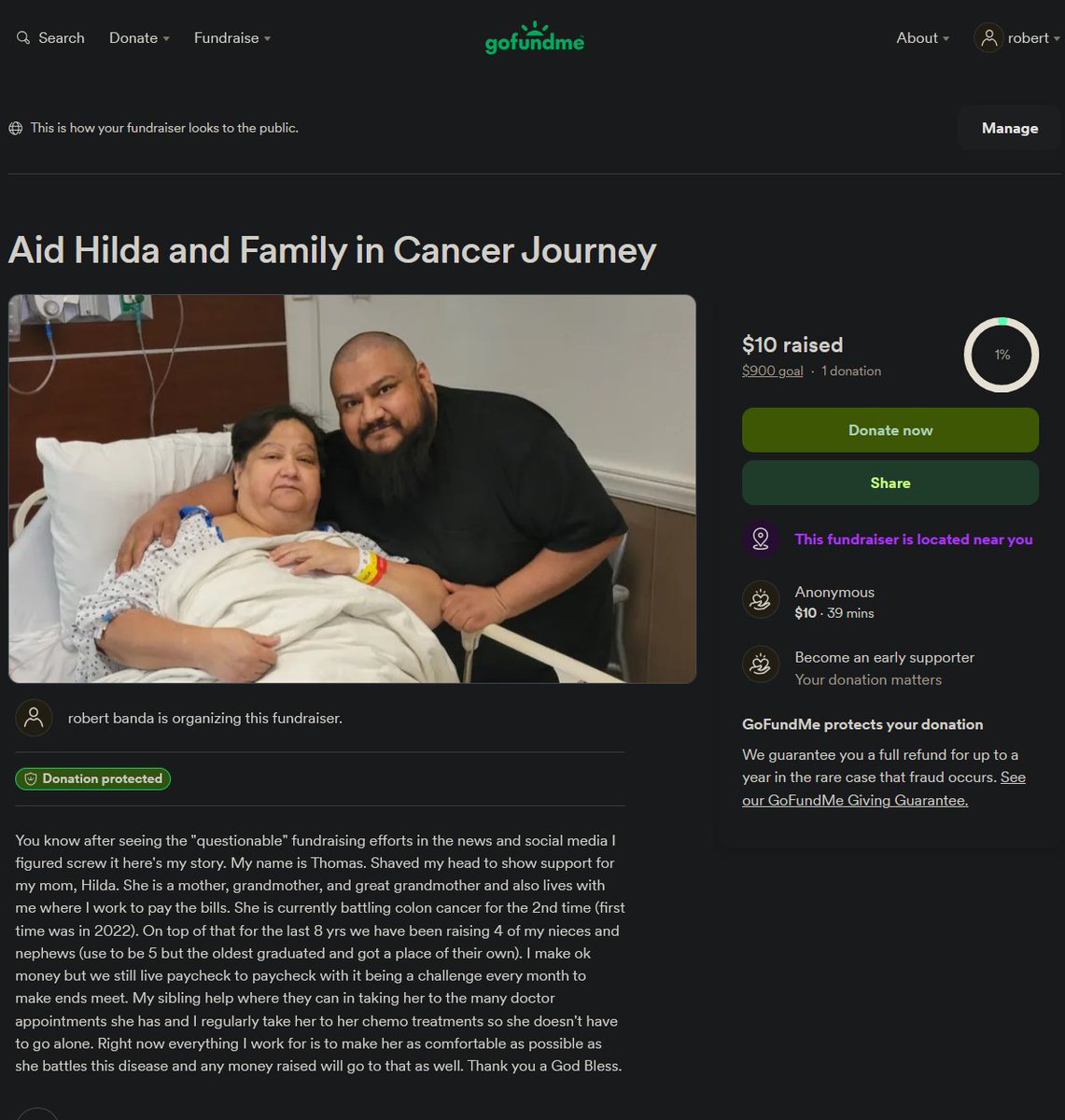 TioThomas806's tweet image. Never post but let's see. My mom is fighting colon cancer again, and we need support to make her comfortable. Please consider donating and sharing. gofund.me/7e679e3b #Cancer #Cancerpatient #PleaseShare