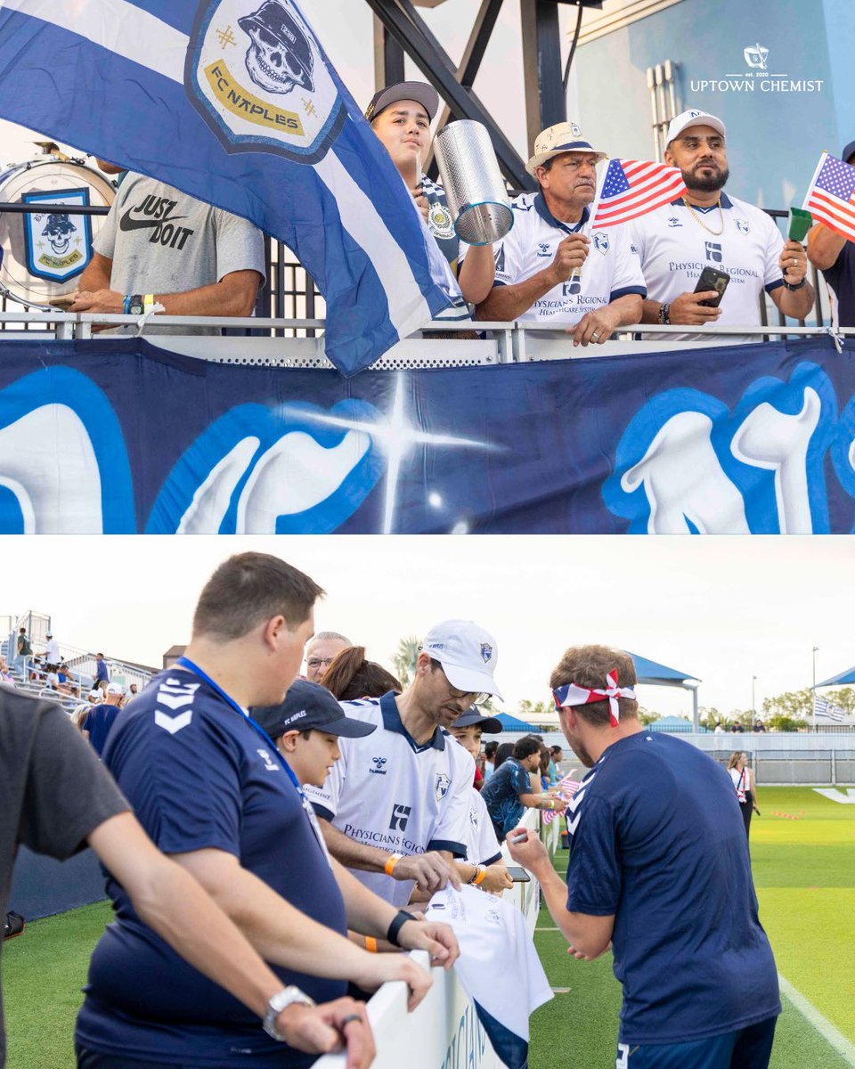 This is what a winning community looks like. 💙

Naples, you brought the energy and the players felt it. From the first whistle to the final minute, you were there. Thousands of you, loud, proud, and behind every play. This win was fueled by you. 👏

Uptown Chemist fan moments of