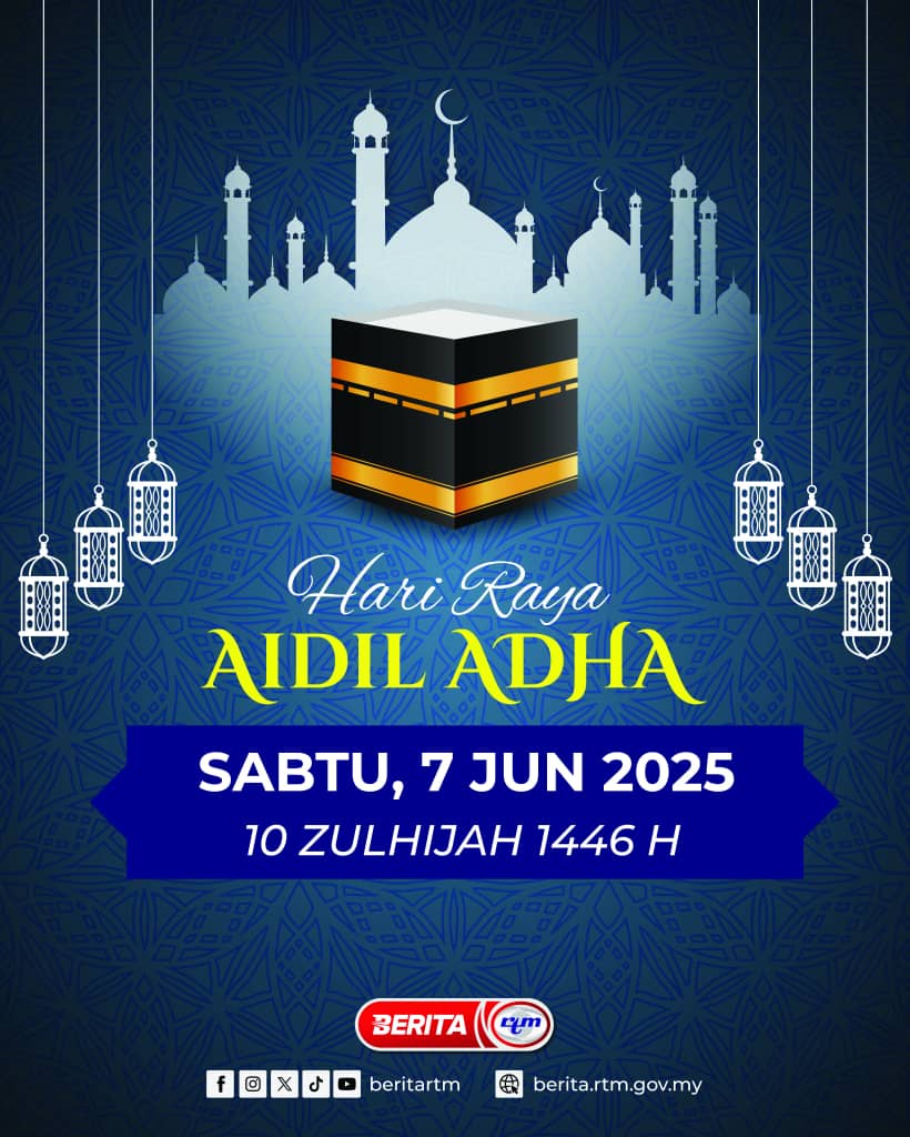 CikguPiee's tweet photo. 10 Zulhijah 1446H, disambut pada 7 Jun 2025. Selamat Hari Raua Idul Adha. https://t.co/vvcc7pBFRl