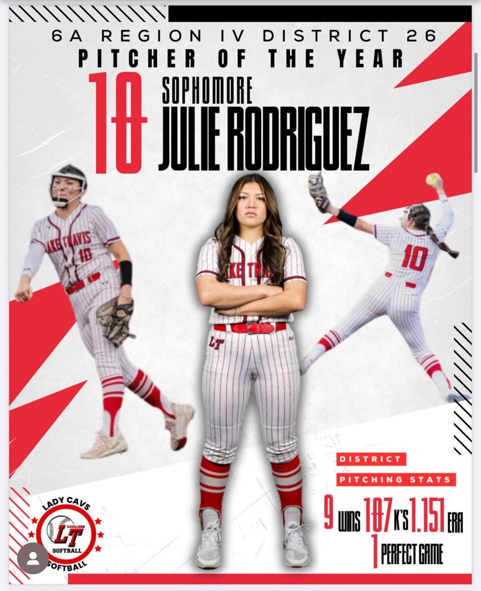 Julianna (Julie) Rodriguez (@juliannar2027) on Twitter photo Regional Semi-Finalists again.
So blessed to have been named District 26-6A Pitcher of the Year, LT MVP, and Academic All-District!
209 Ks total, 1.15 district ERA, and 1 perfect game.
Time for summer ball! <a href="/FootDoctor_Esia/">Esia Rivera</a> <a href="/Strykers27_Nat/">Strykers National Williams-Yates-27</a> <a href="/NationalEsparza/">Strykers National Esparza π</a> <a href="/var_austin/">VAR</a> Regional Semi-Finalists again.
So blessed to have been named District 26-6A Pitcher of the Year, LT MVP, and Academic All-District!
209 Ks total, 1.15 district ERA, and 1 perfect game.
Time for summer ball! <a href="/FootDoctor_Esia/">Esia Rivera</a> <a href="/Strykers27_Nat/">Strykers National Williams-Yates-27</a> <a href="/NationalEsparza/">Strykers National Esparza π</a> <a href="/var_austin/">VAR</a>