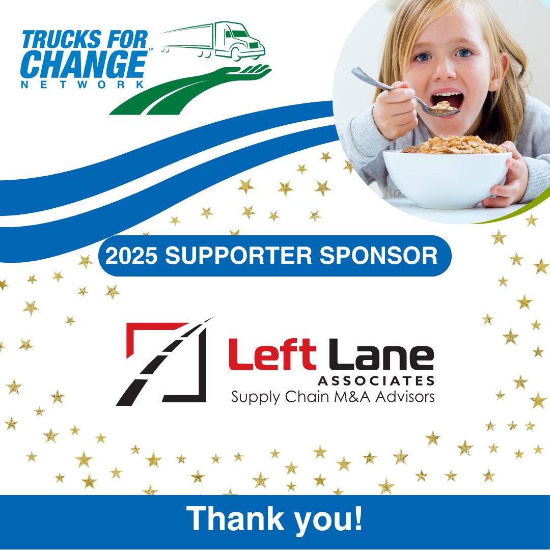 LEFT LANE ASSOCIATES KEEPS US MOVING FORWARD IN 2025!

We’re thrilled to welcome Left Lane Associates back as a 2025 sponsor. Their continued support helps deliver food and essential supplies to families in need across Canada. Together, we’re driving change—one shipment at a time