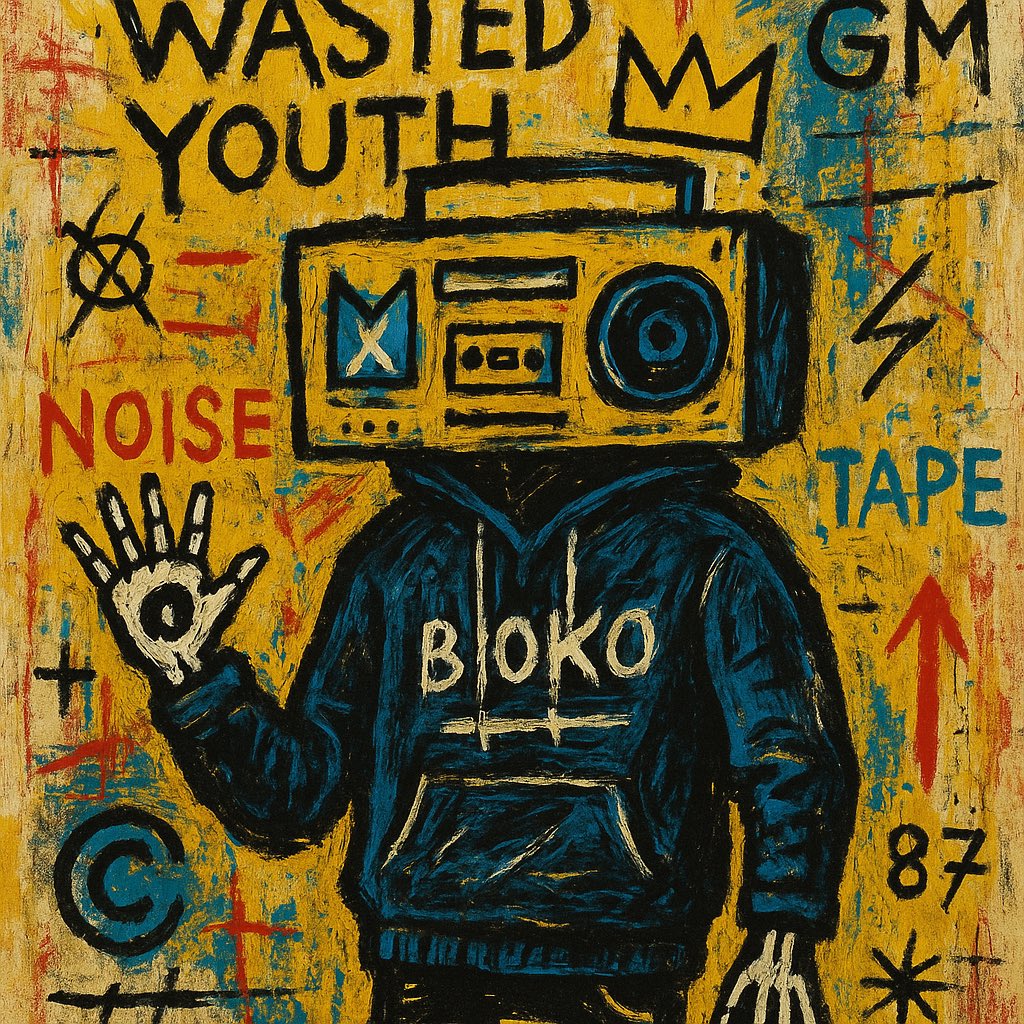 EchoLog_BB's tweet photo. The crown was never for royalty.
It was carved in static,
sprayed in hunger,
worn by ghosts with cassette hearts.
WASTED YOUTH
still loops in the noise—
tape-scarred,
volume all the way up.
#WASTEDYOUTH #NOISE #TAPE87 #BLOKO #StreetArt #AnalogGhosts #LoFiRebellion https://t.co/vAj7Xg6ybN