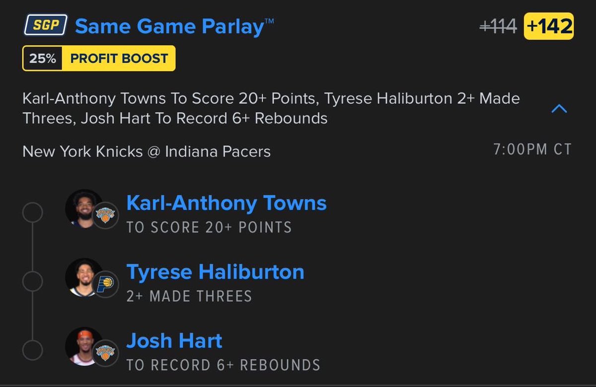 MrBeatTheBooks's tweet photo. 🔥 FREE 3-LEG NBA PLAYOFF PARLAY 🔥
We’re putting 3 units on this one — +142 odds 💰
This is one of those plays that just makes sense 🧠💸

Here’s the combo:
1️⃣ KAT 20+ Points 🐺
2️⃣ Tyrese Haliburton 2+ Threes 🎯
3️⃣ Josh Hart 6+ Rebounds 🏀

These guys are all locked into major minutes and high usage — this is a smart, sharp way to build value off what we already expect to happen 📈

Let’s cash this 3-leg and stack up! 💵✅
#NBAParlay #PlayoffCash #FreePick #OGPapaNate #SmartPlays #GamblingTwitter #TrustTheRead