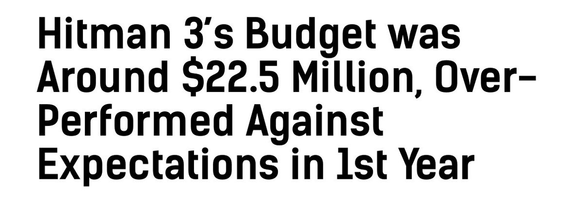 runningball's tweet photo. @MikeDKirby @DiscussThing @Grummz Hitman 3 cost $22 million. Big corps piss money away https://t.co/yxz53LBpr5