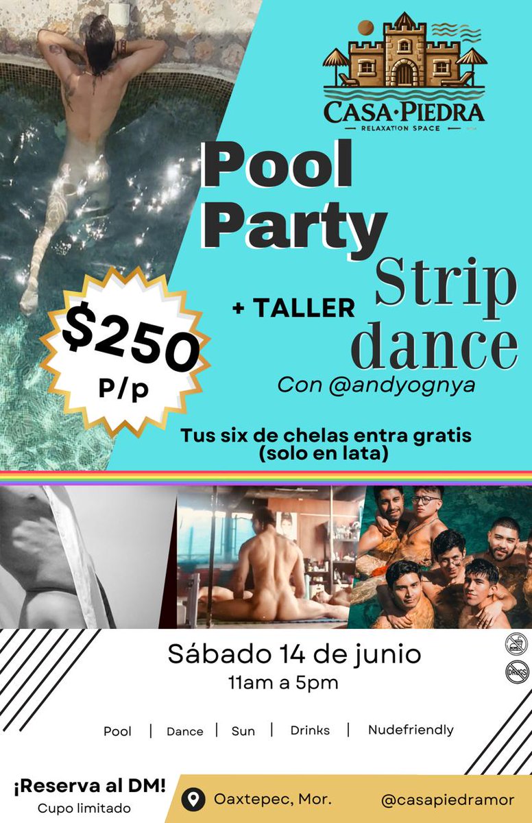 #poolparty #nakedparty en instagram.com/casapiedramor

Host: @figaroool