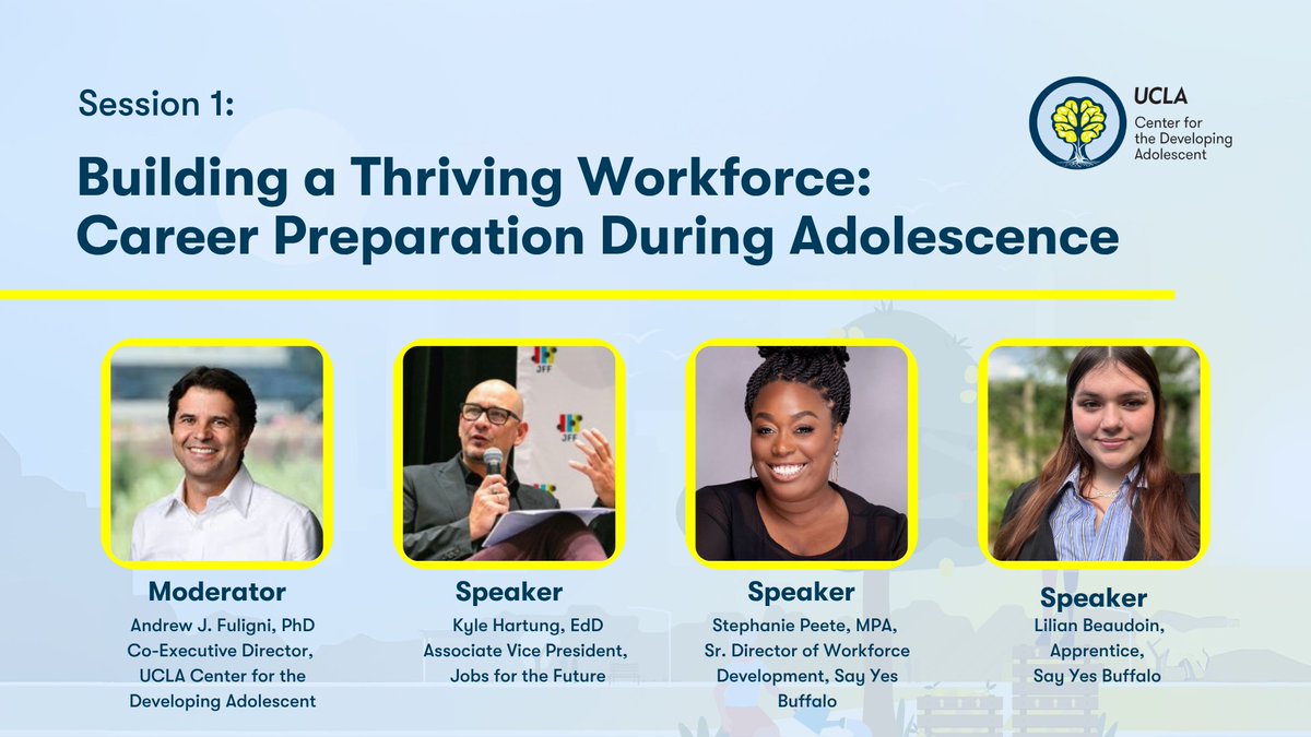How do we create career preparation programs that effectively support young people?
Hear from researchers, practitioners, and apprentices about the key factors they think make a program successful, including social supports and mentor training:
developingadolescent.semel.ucla.edu/blog/item/buil…