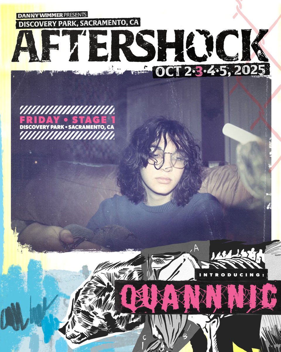 Brace yourself for a digicore disruption: <a href="/quannnic/">quannnic</a> is crashing into Aftershock 2025 with a sound that’s equal parts hyper-pop chaos and shoegaze dreamstate. A rising force on the scene...this is one set you don’t want to miss! 😵‍💫