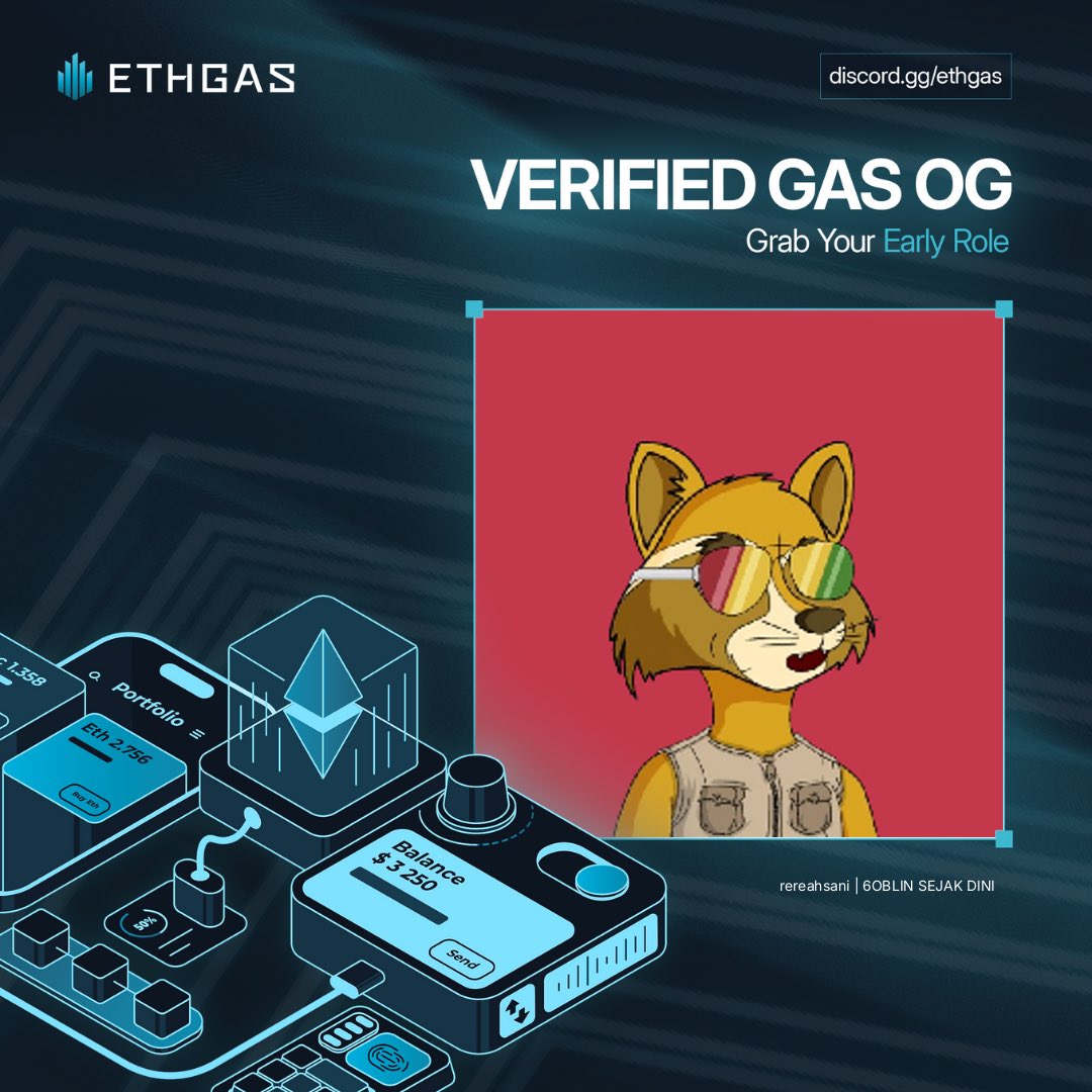 post your poster and get role og on ethgas.
lfg
<a href="/ETHGASofficial/">ETHGAS</a>