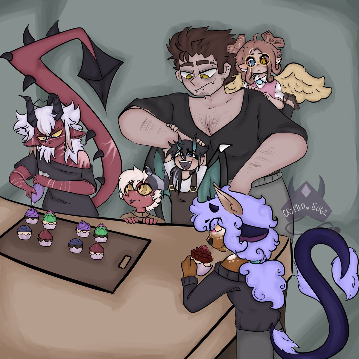 cryptidbugz's tweet photo. @_VGen_ #VGenCode 
Hi! I'm Pandora, a trans artist who makes a lot of character designs! I'm hoping to get a VGen code to help get more commissions, and meet more ppl!!
Portfolio: https://t.co/5fKM42CwyV
VGen: https://t.co/ZResuHlyGO https://t.co/UAS3RRSP7v