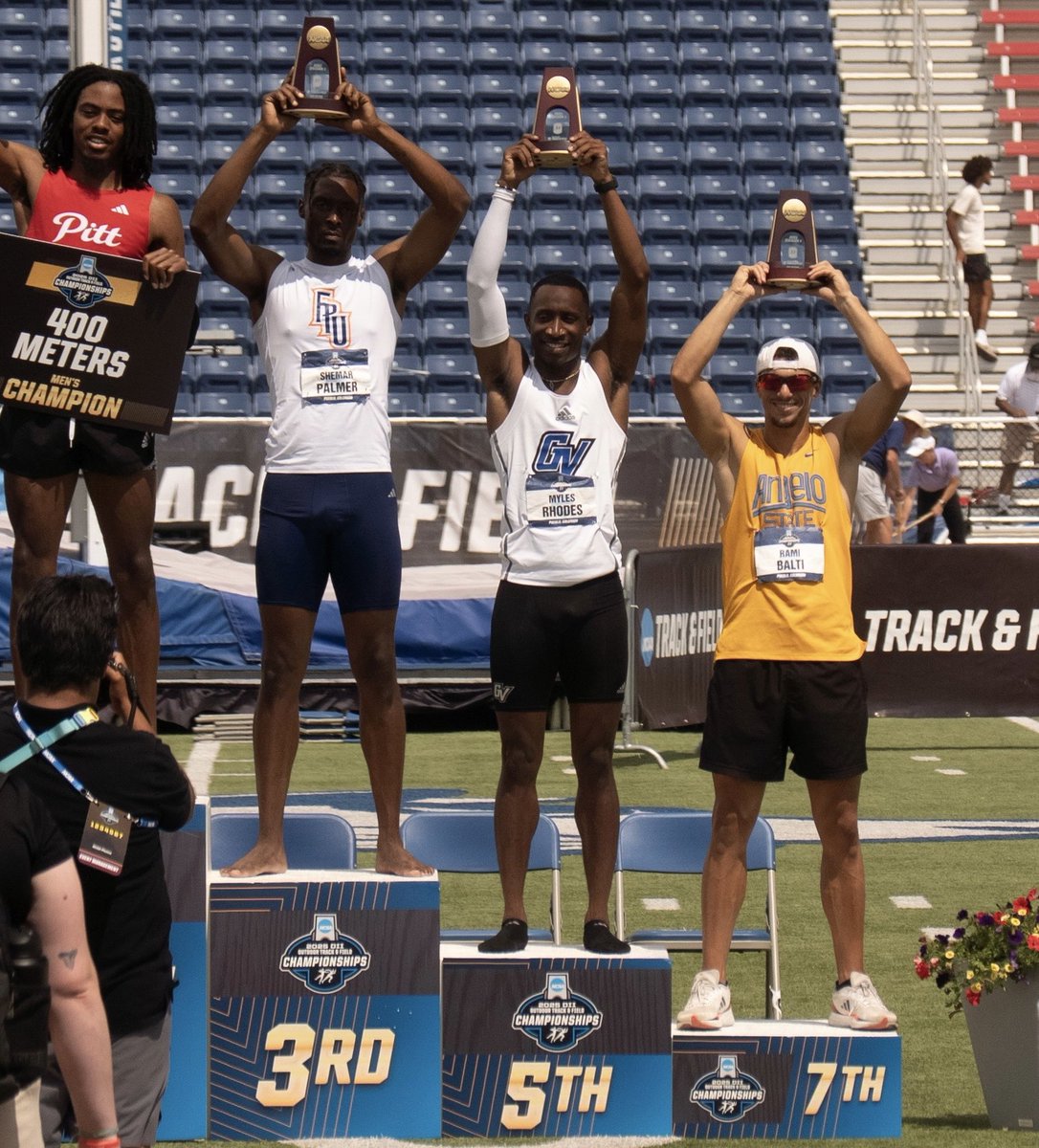 Congratulations to KF T&amp;F Alum Myles Rhodes placing 5th in the 400m at NCAA DII Outdoor National Championships!