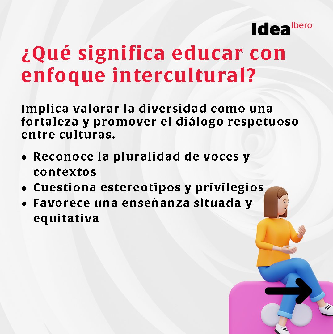 IDEAIBERO's tweet photo. Como docentes, podemos marcar la diferencia diseñando experiencias que valoren la pluralidad, rompan con los estereotipos y generen oportunidades para todas las voces.
#EducaciónInclusiva #DocenciaIntercultural #EquidadEnLaEducación https://t.co/bxXWGEJCpW