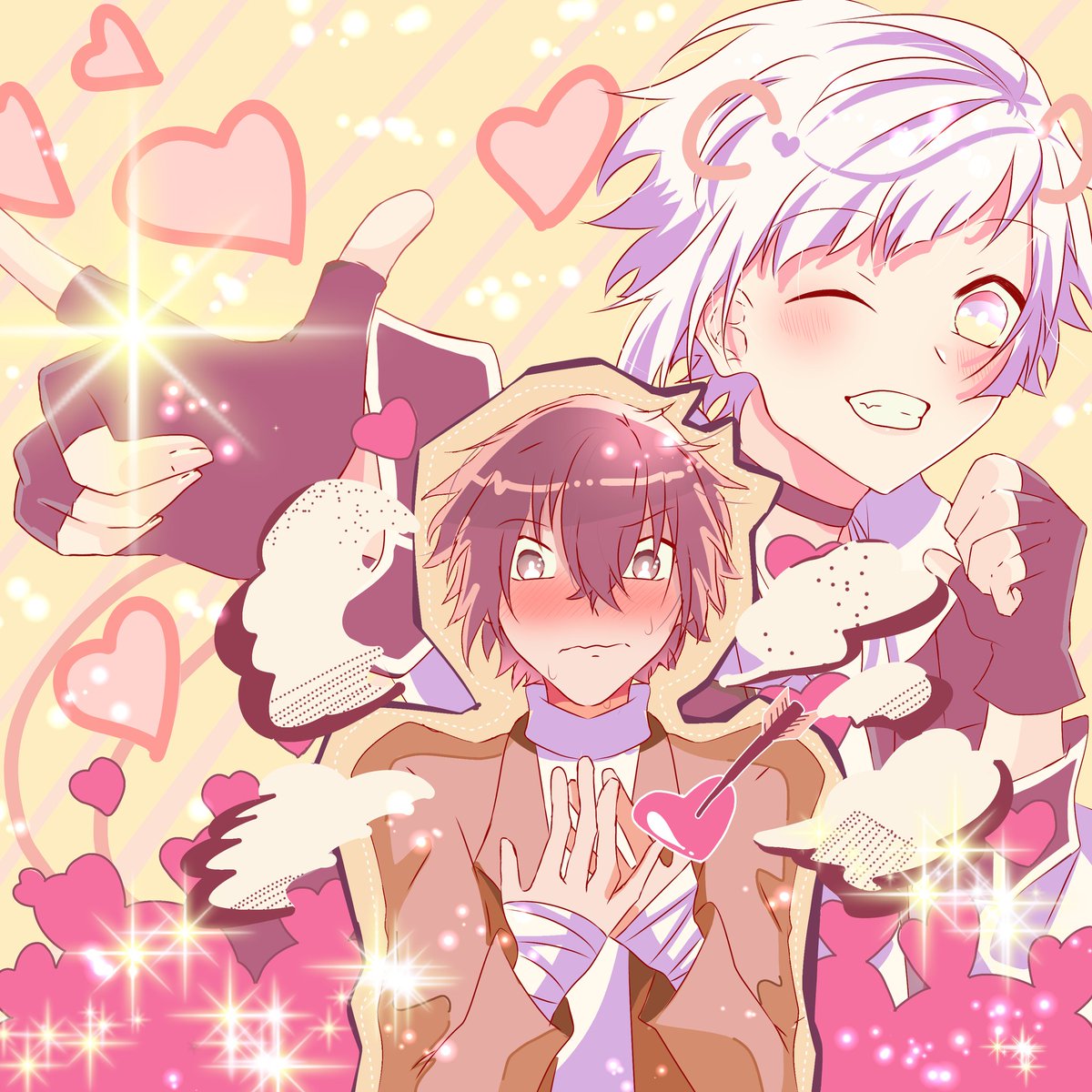 pildsb's tweet image. #文豪ストレイドッグス #文スト #太敦 #dazatsu #dazushi
Idol and his fan 😉🫵