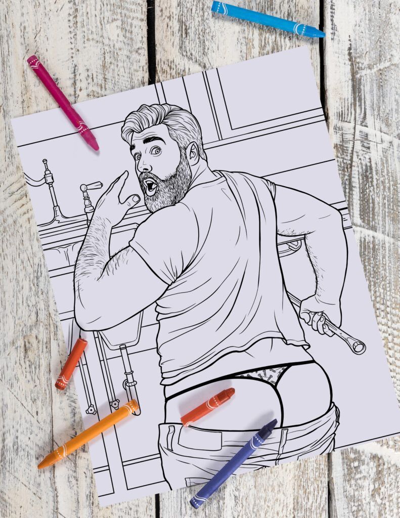 Artist Paul Richmond releases two new pin-up coloring books celebrating daddies and boys. Coloring is so good for stress relief!

bearworldmag.com/artist-paul-ri…