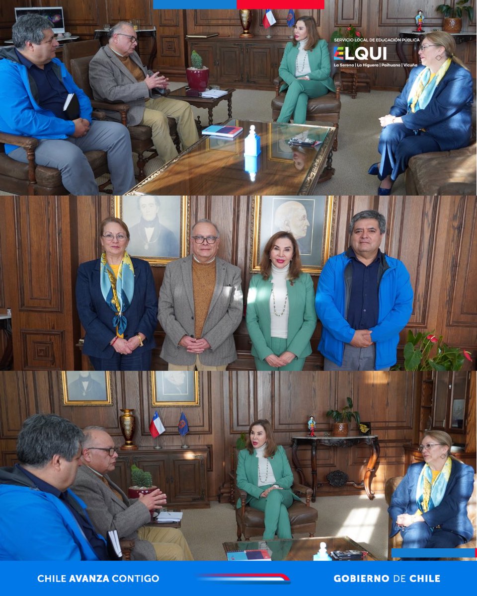 edu_elqui's tweet image. El Director Ejecutivo #SLEPElqui Pedro Esparza  y el Subdirector de la Unidad de Apoyo Técnico Pedagógico, Francisco Alfaro sostuvieron una reunión protocolar con la Rectora de la Universidad de La Serena, Dra. Luperfina Rojas y la vicerrectora académica Dra. Alejandra Torrejón