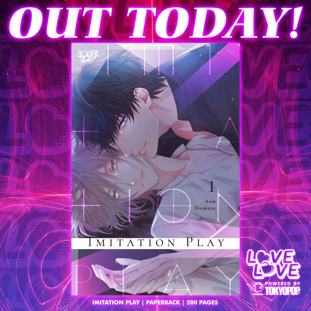 TOKYOPOP's tweet photo. The first manga available NOW is a brand new series: Imitation Play. 

Fans of angsty, longing BL stories will be eating well with this one. https://t.co/uOQoDlZ0k7