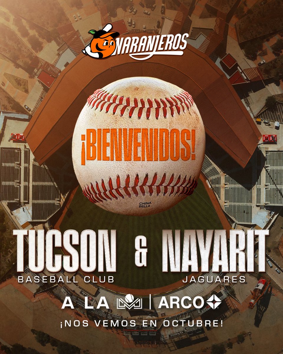 ¡Bienvenidos a la gran fiesta de invierno, <a href="/JaguaresNay/">La Guarida del Jaguar</a> y Tucson Baseball Club! ⚾️

Estamos muy contentos y ansiosos de poder compartir el diamante con ustedes; les deseamos el mayor de los éxitos. 👏🏻
