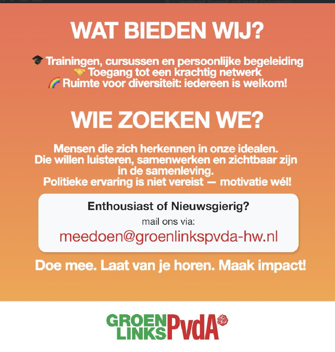 PvdA Hoeksche Waard tweet media