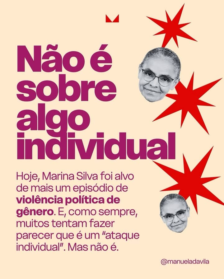 Solidariedade à grande mulher <a href="/MarinaSilva/">Marina Silva</a>