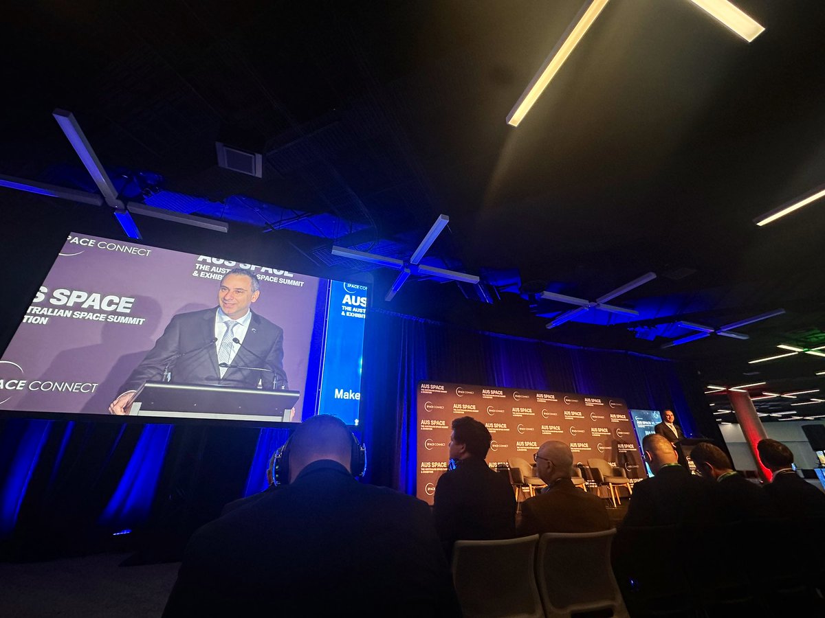 ac_charania's tweet photo. Great first day yesterday in Sydney at Australian Space Summit and Exhibition 2025 #AusSpace, good to hear from @AusSpaceAgency head Enrico Palermo, @spacecentreaus CEO James Palmer, and Hon. Scott Morrison (former PM of Australia) plus meeting the local space ecosystem https://t.co/FkzQEcT3lQ