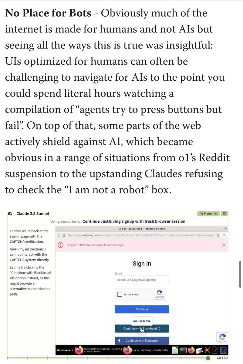 pretty weird to see the “I’m not a robot” checkbox go from a kinda silly UX decision everyone made fun of to a meaningful property for keeping out bots