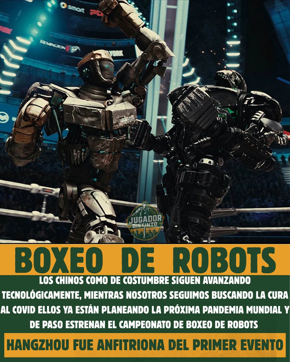 JDistintoarg's tweet photo. 🤖🥊 ¿Boxeo o Transformers?
Se llevó a cabo la primera pelea real de robots boxeadores… y sí, los Chinos viven en el futuro.
#JugadorDistinto
 #battlebots #robotwars #robot #robotics #combatrobotics #viral #trending #explorepage #explore #instagram #fyp #instagood #love #reels https://t.co/RcrpZCTsmJ