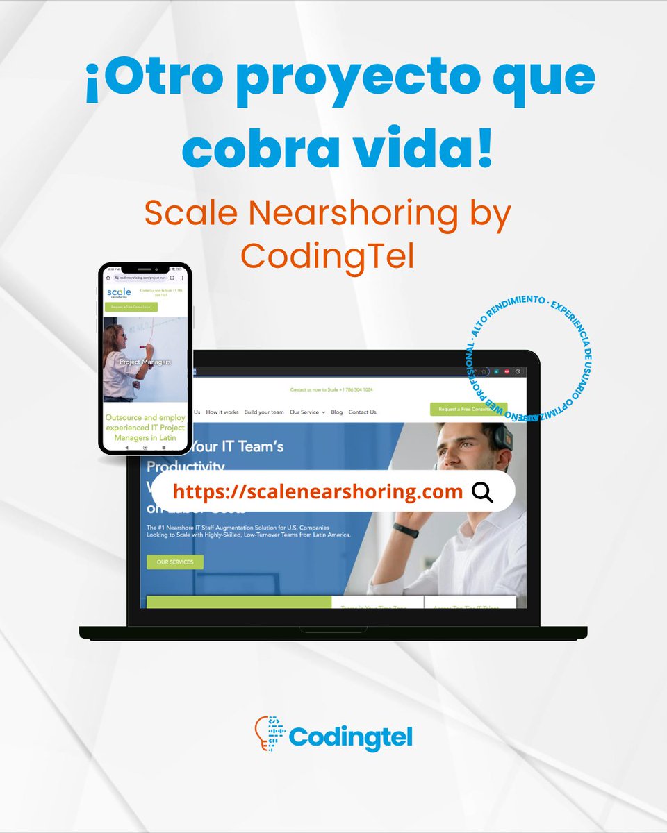 codingtel's tweet image. ✨Un nuevo sitio web listo para brillar!
Nos enorgullece presentar el nuevo hogar digital diseñado y desarrollado por Codingtel para destacar su oferta de servicios
✅Diseño adaptado
✅Navegación intuitiva
✅Optimizado para SEO y velocidad
Necesitas un sitio web potente?Hablemos