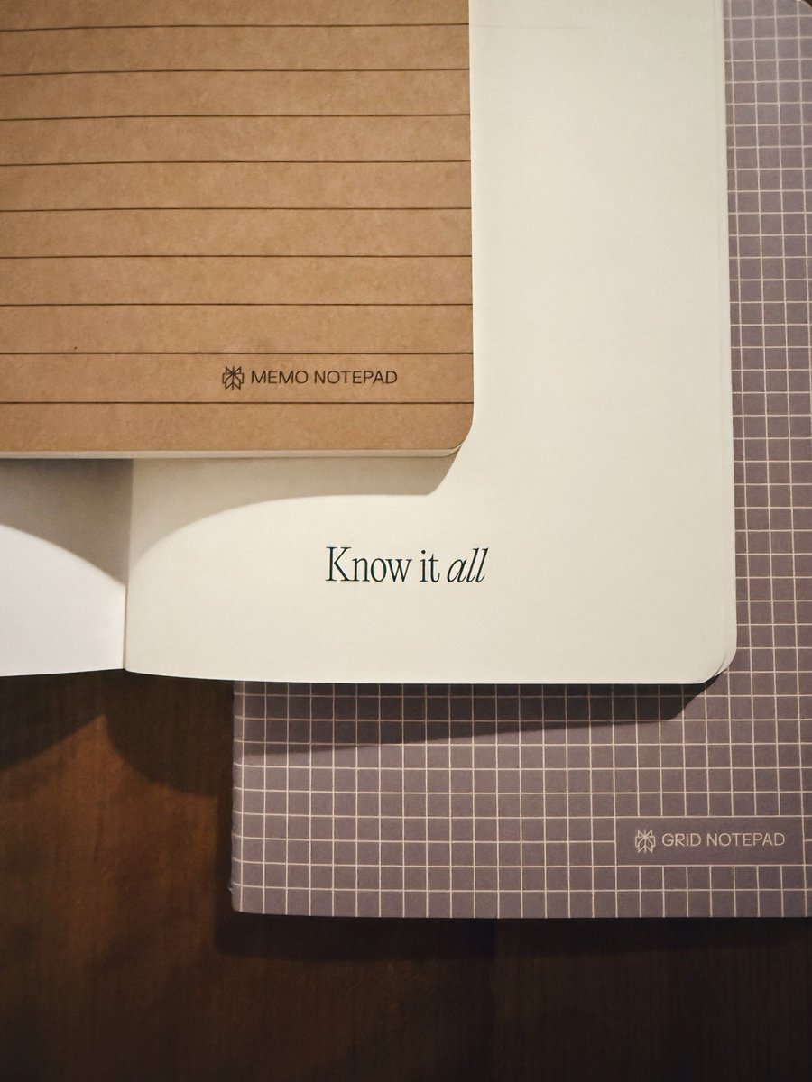 _yangyou's tweet image. love the packaging details as much as i love these new notebooks, thank you @PPLXsupply @RypeArts
writing is thinking, long live paper