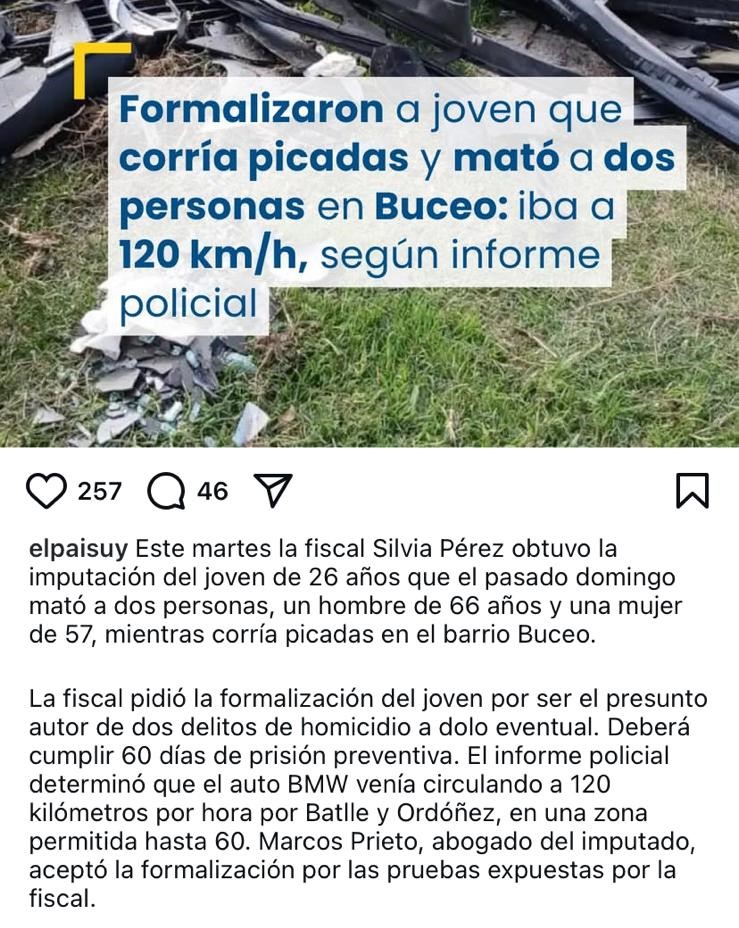 Gran trabajo de mi jefa que enseguida que sucedió este trágico hecho estuvo presente en el lugar e instruyó esforzadamente -junto a la policía y el equipo- durante dos días para llegar a esta imputación y medidas cautelares.
