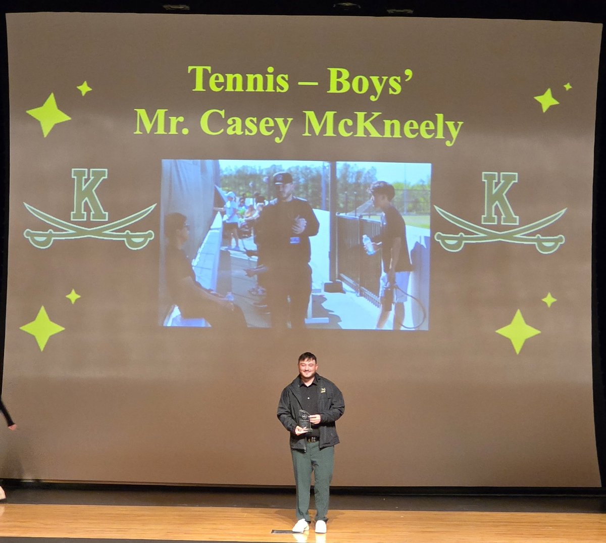 Congrats again to Coach Mckneely for being honored by MCPS as part of the “Year of the Coach” celebration. Well deserved! @<a href="/JfkVarsity/">JFKVarsityTennis</a>